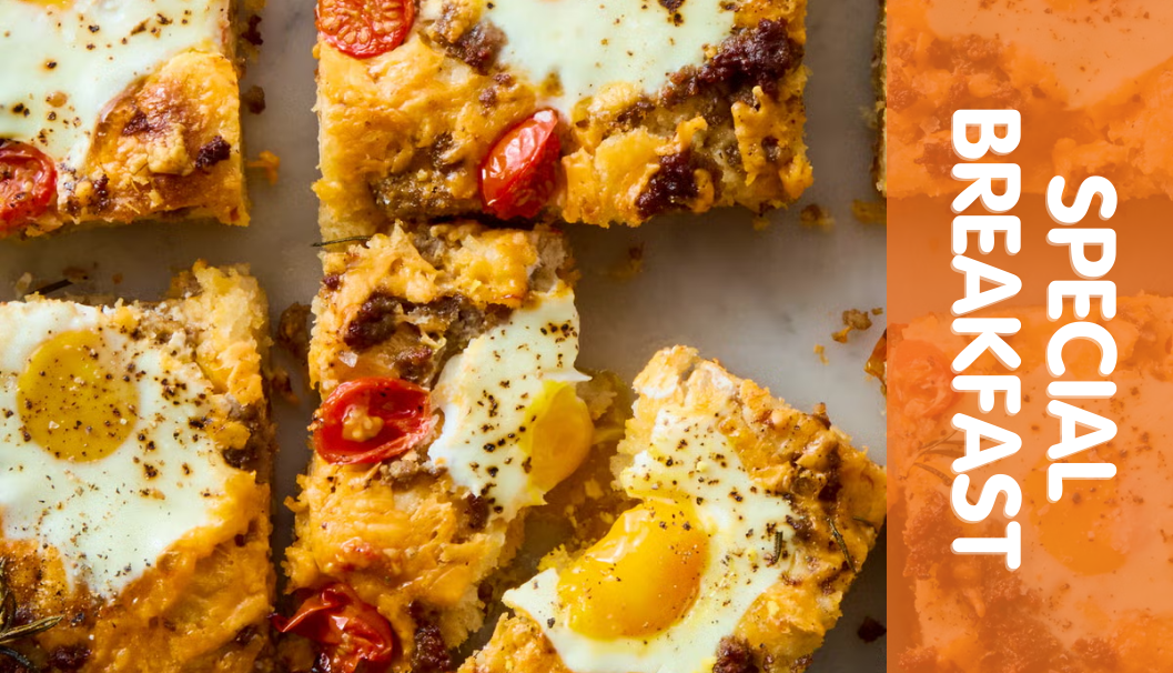 Special Brekkie: Breakfast Loaded Focaccia