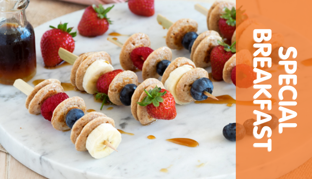 Special Brekkie: Pancake Skewers