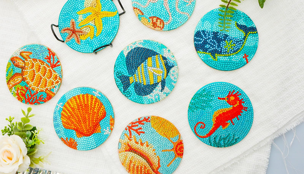 DIY Gem Coasters